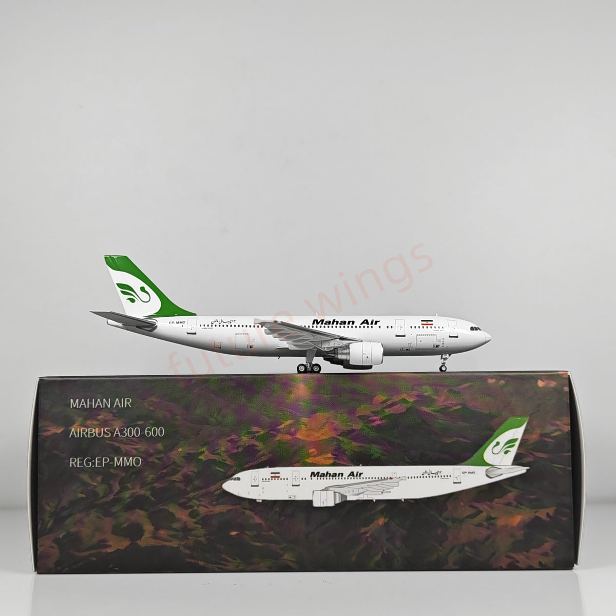 1:400 Yu Model  Mah**** A300-600 EP-MMO Aircraft Model+Free Tractor