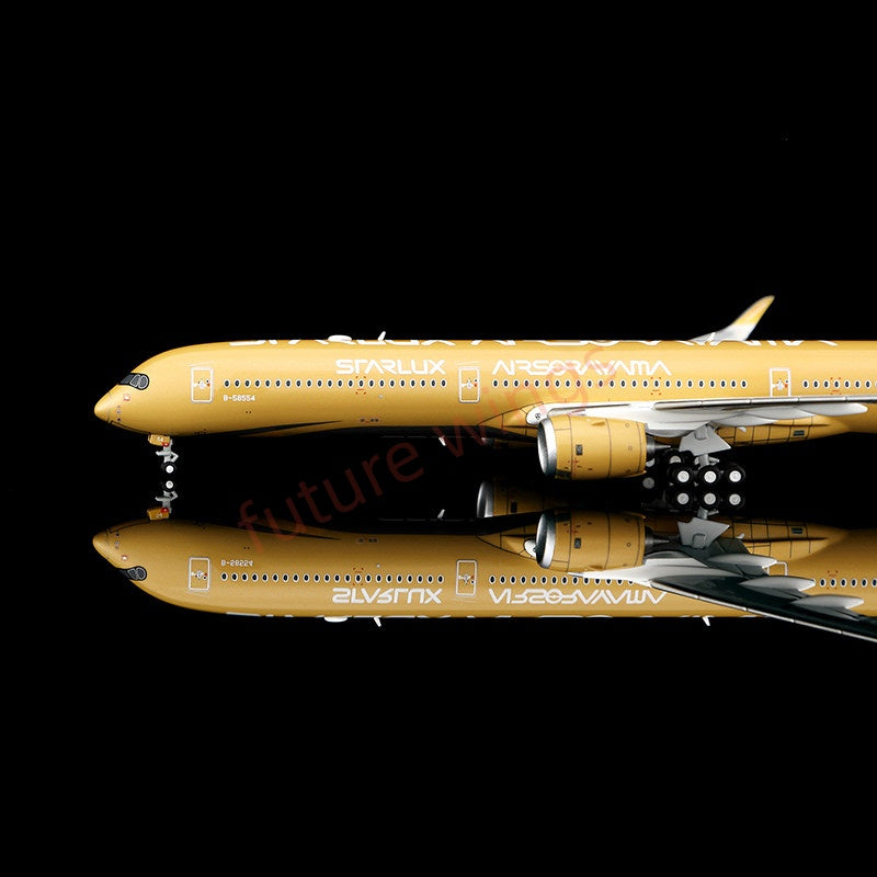 1:400 YY Wings Starlux Airlines A350-1000 B-58553 B-58554 Aircraft Model+Free Tractor