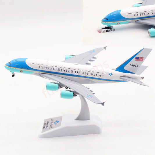 1:400 Aviation400 UASF A380 38000 Aircraft Model Free Tractor+Stand