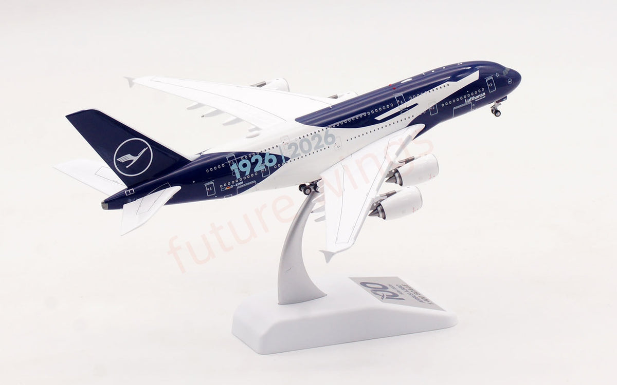 1:400 Aviation400 Lufthansa Airlines A380 D-AIMH "100Years"Aircraft Model Free Tractor+Stand