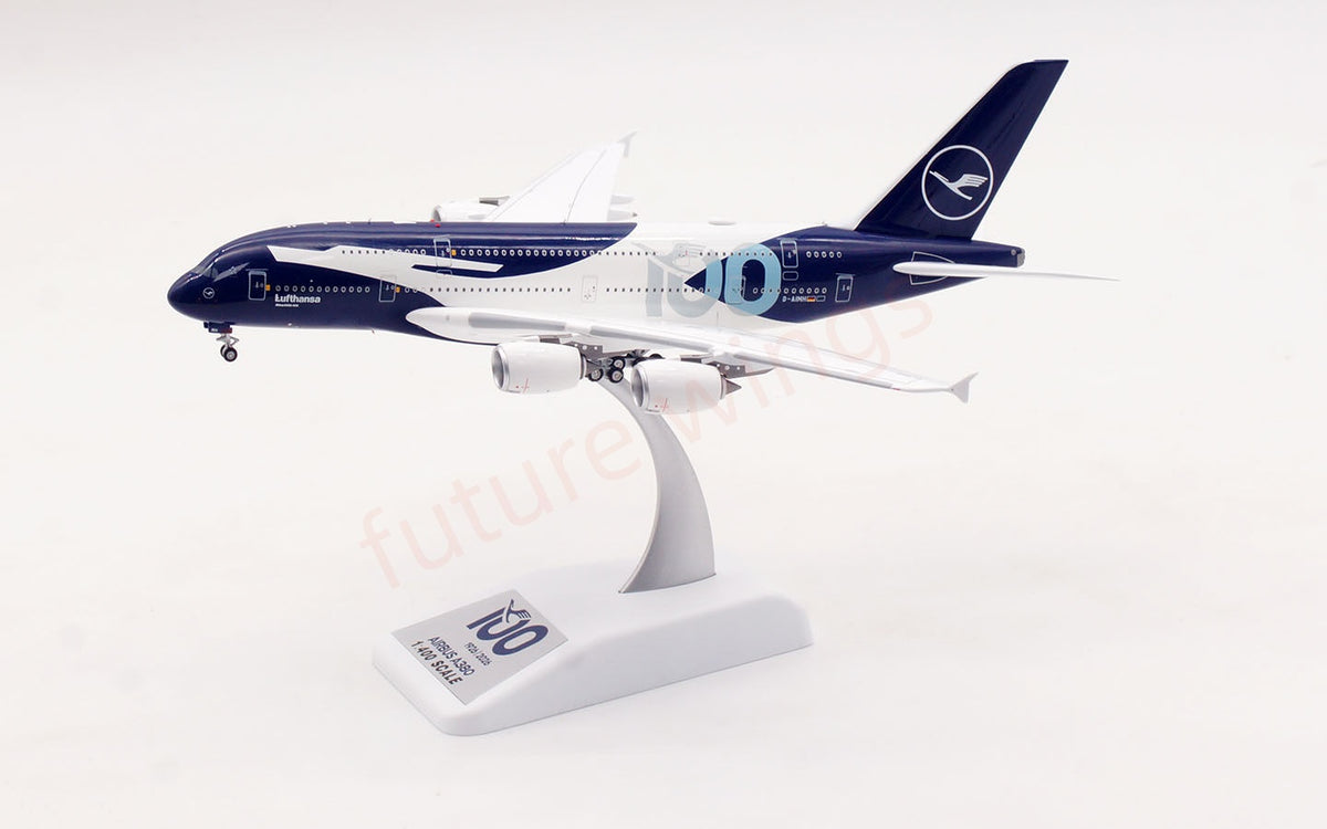1:400 Aviation400 Lufthansa Airlines A380 D-AIMH "100Years"Aircraft Model Free Tractor+Stand