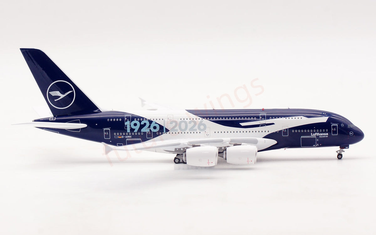 1:400 Aviation400 Lufthansa Airlines A380 D-AIMH "100Years"Aircraft Model Free Tractor+Stand