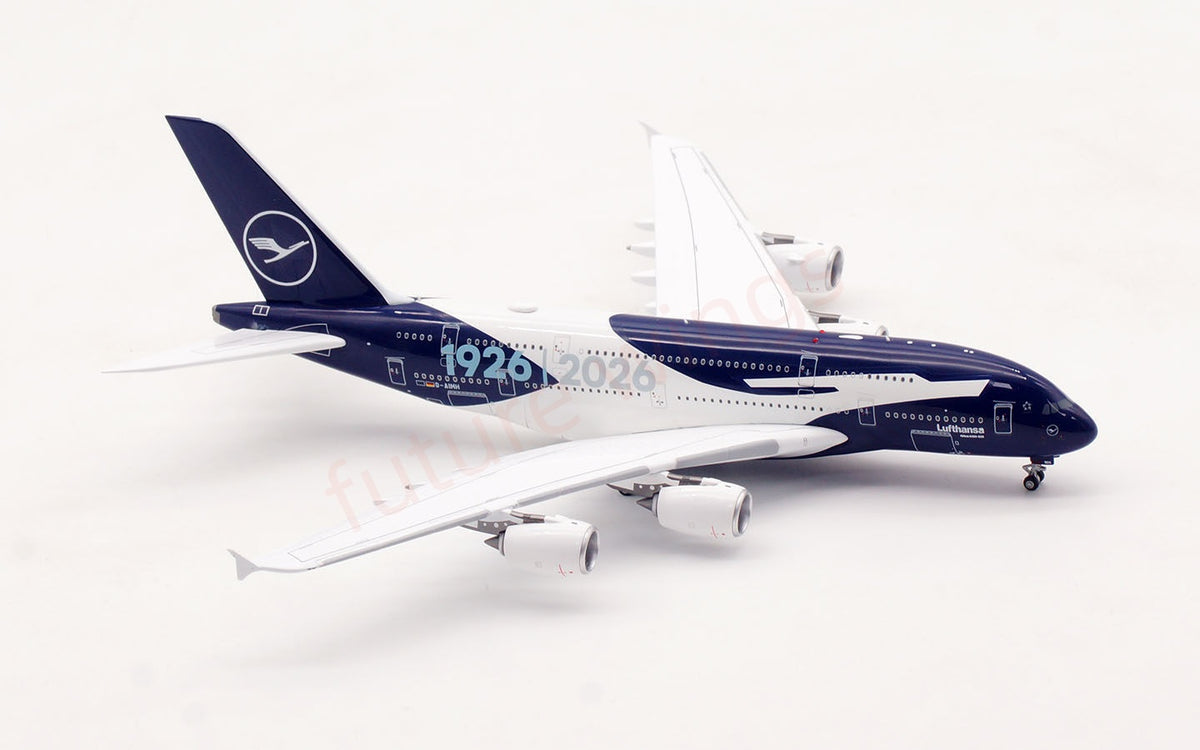 1:400 Aviation400 Lufthansa Airlines A380 D-AIMH "100Years"Aircraft Model Free Tractor+Stand