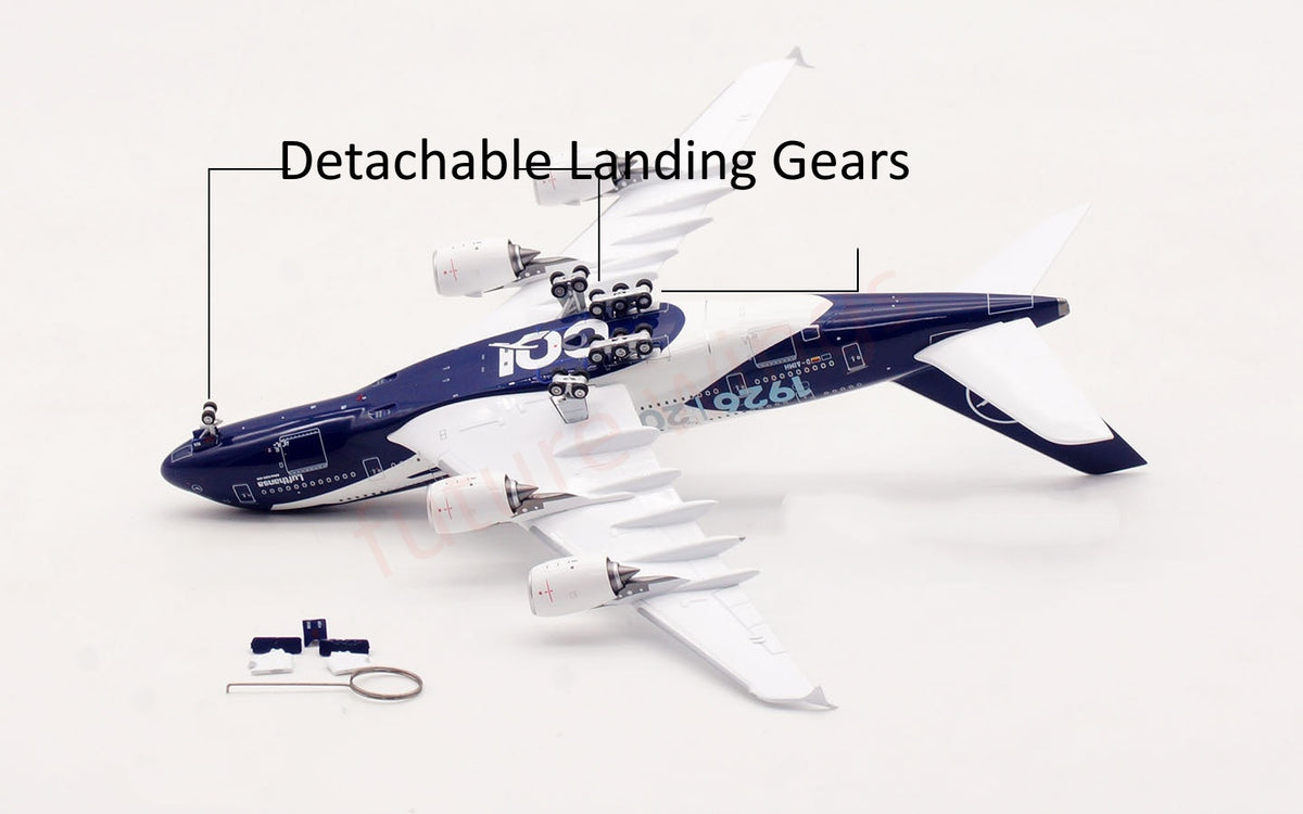1:400 Aviation400 Lufthansa Airlines A380 D-AIMH "100Years"Aircraft Model Free Tractor+Stand