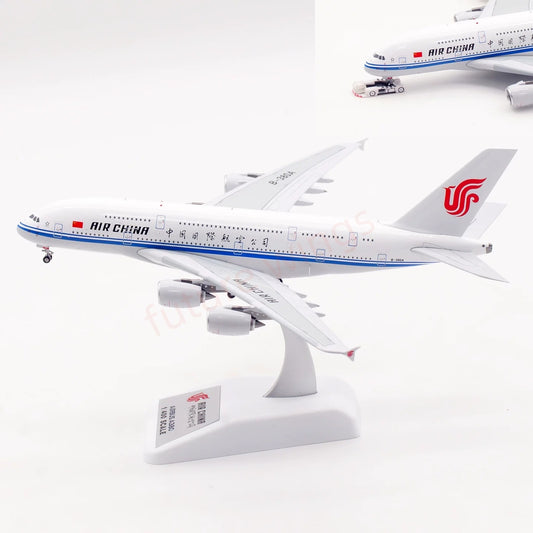 1:400 Aviation400 Air China A380 B-380A Aircraft Model Free Tractor+Stand