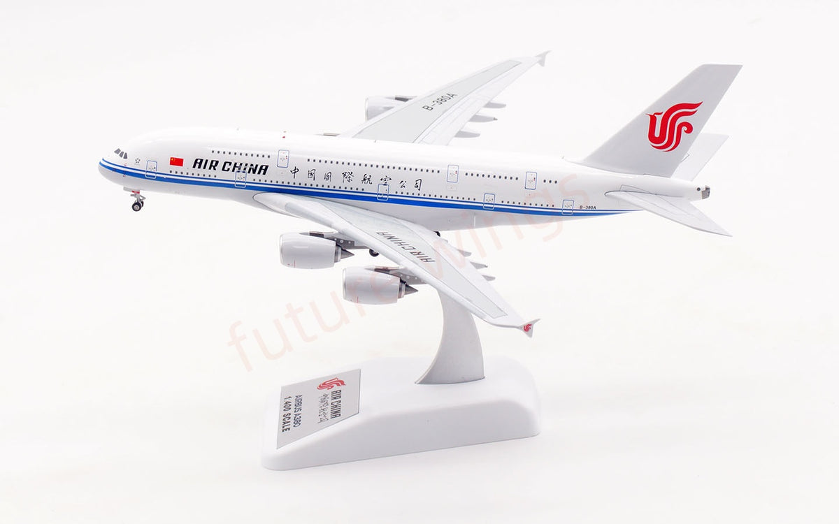 1:400 Aviation400 Air China A380 B-380A Aircraft Model Free Tractor+Stand