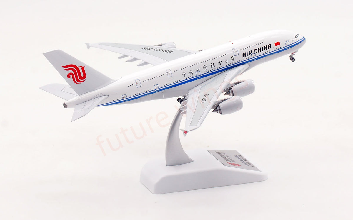1:400 Aviation400 Air China A380 B-380A Aircraft Model Free Tractor+Stand