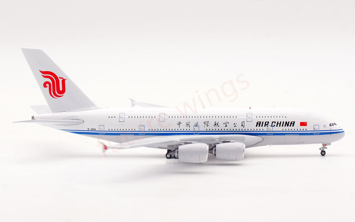 1:400 Aviation400 Air China A380 B-380A Aircraft Model Free Tractor+Stand