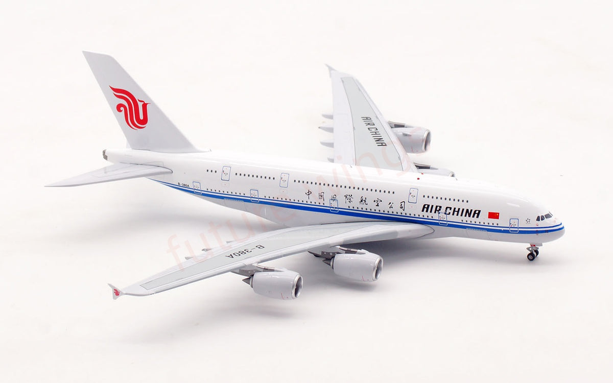 1:400 Aviation400 Air China A380 B-380A Aircraft Model Free Tractor+Stand