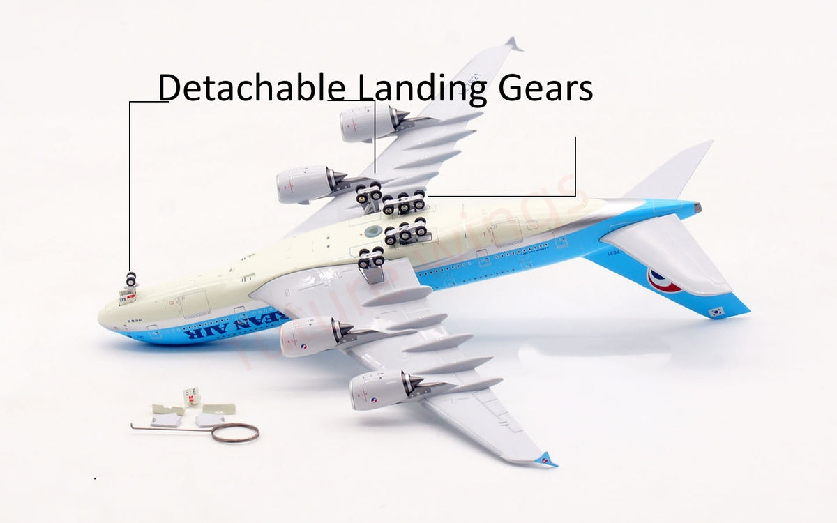 1:400 Aviation400 Korean Air A380 HL7621 Aircraft Model Free Tractor+Stand