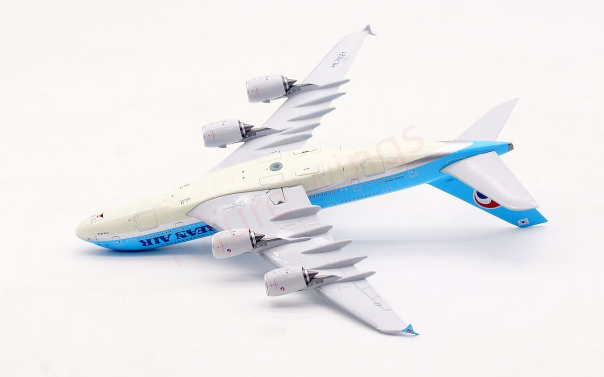 1:400 Aviation400 Korean Air A380 HL7621 Aircraft Model Free Tractor+Stand