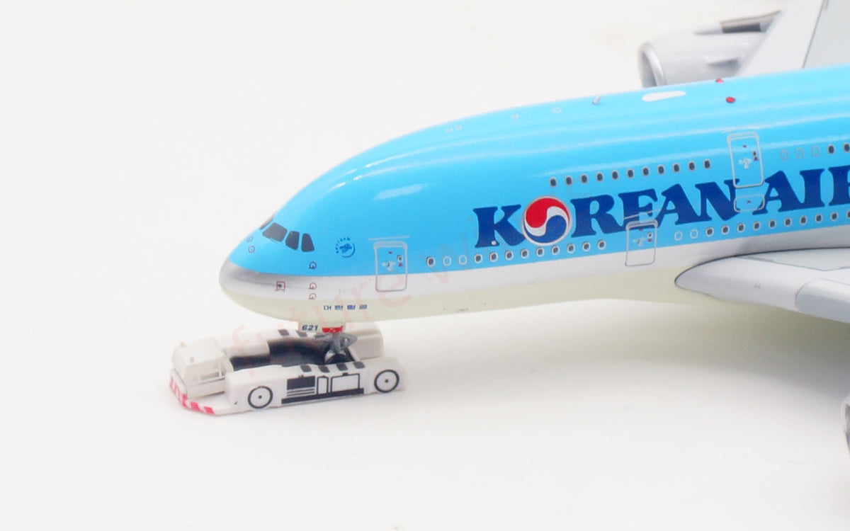 1:400 Aviation400 Korean Air A380 HL7621 Aircraft Model Free Tractor+Stand