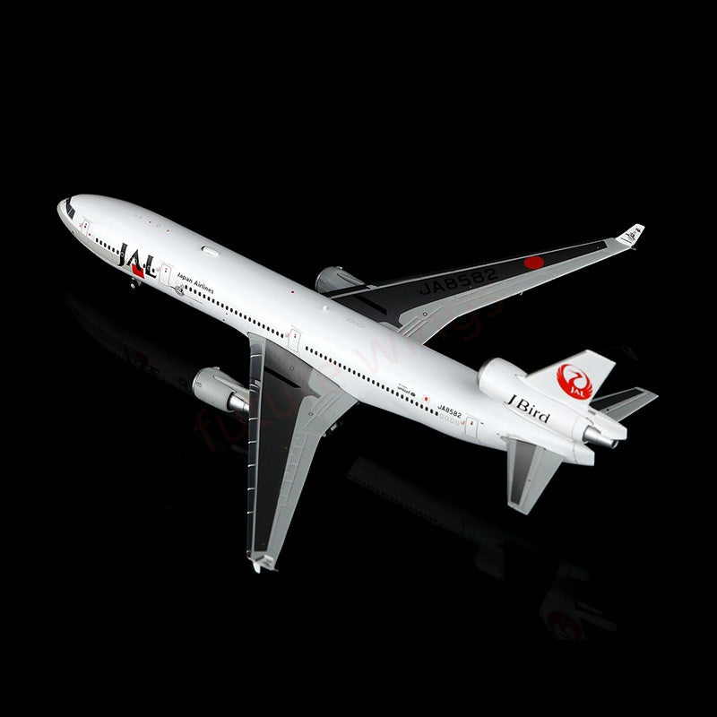 1:400 HX Models Japan Airlines JAL MD-11 JA8580 A8589 Aircraft Model+Free Tractor