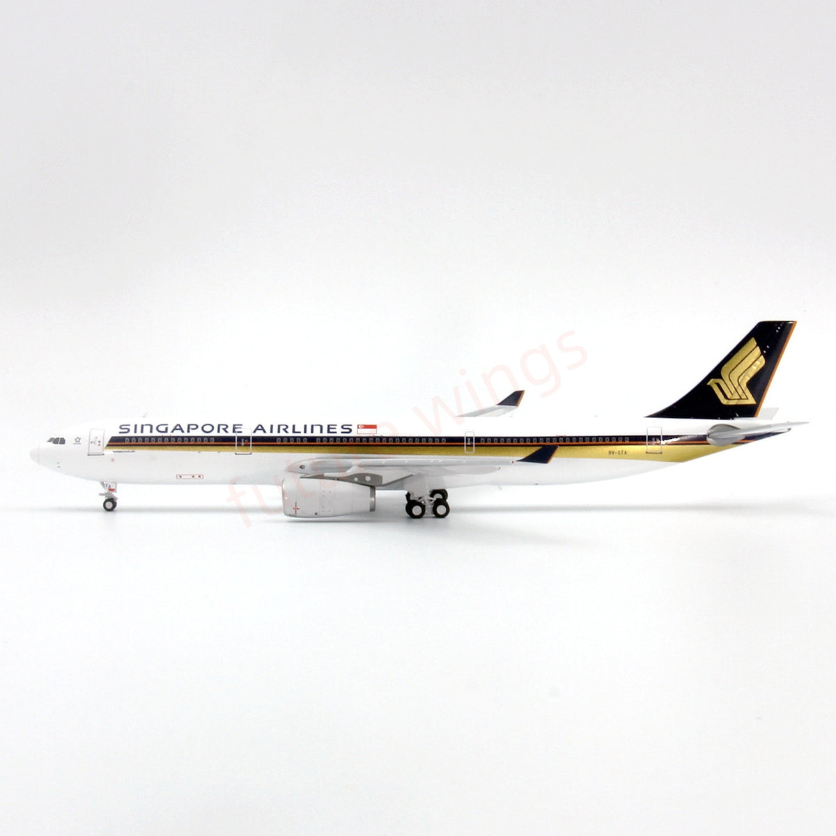 1:400 GeminiStar Singapore Airlines A330-300 9V-STA Aircraft Model+Free Tractor