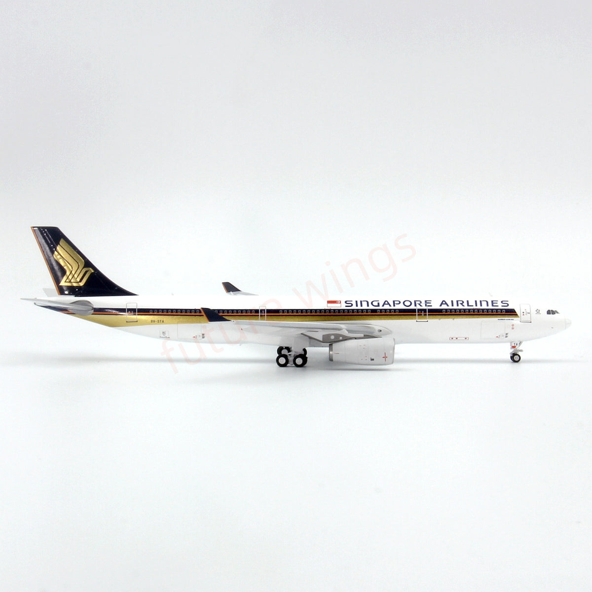 1:400 GeminiStar Singapore Airlines A330-300 9V-STA Aircraft Model+Free Tractor