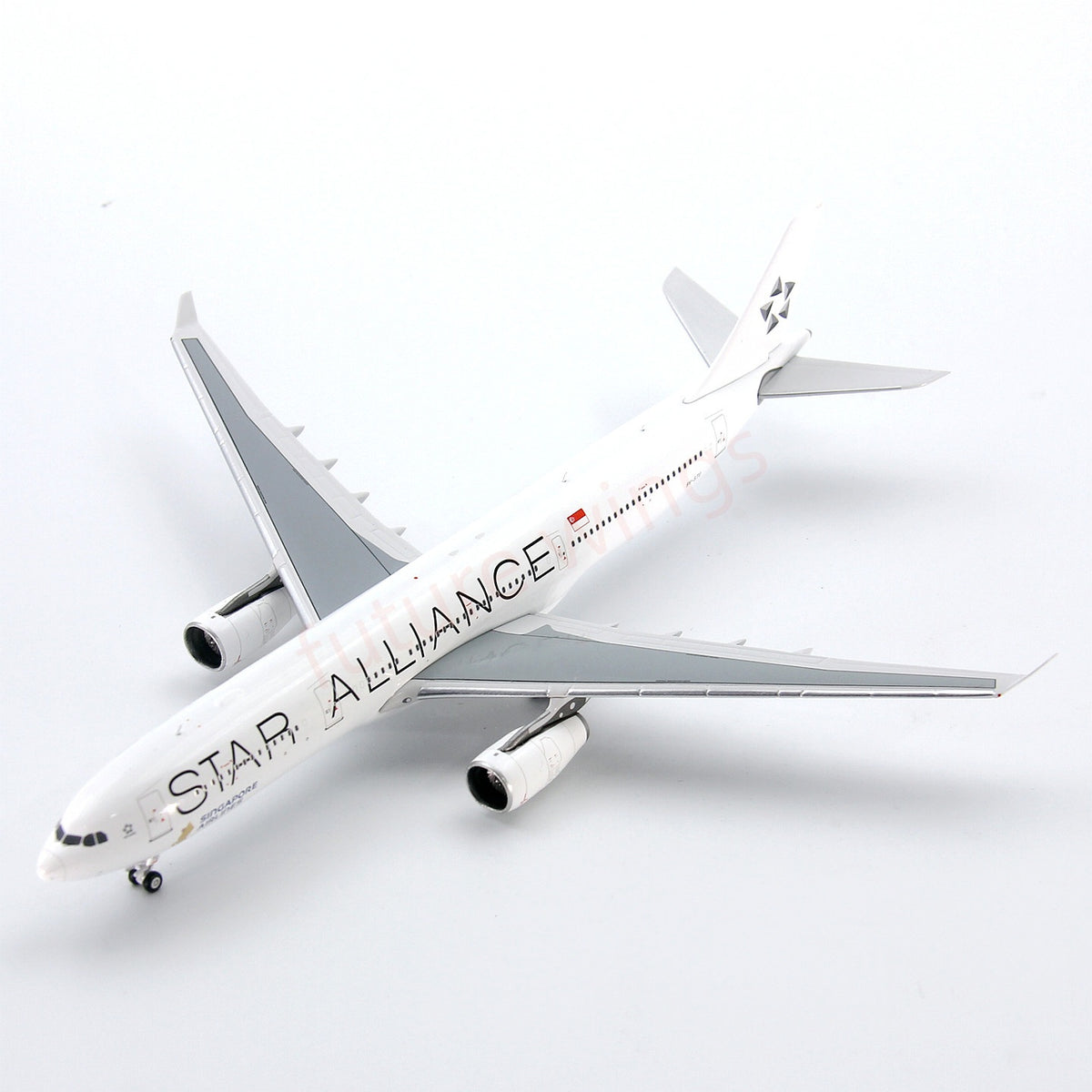 1:400 GeminiStar Singapore Airlines A330-300 9V-STU "Star Alliance" Aircraft Model+Free Tractor