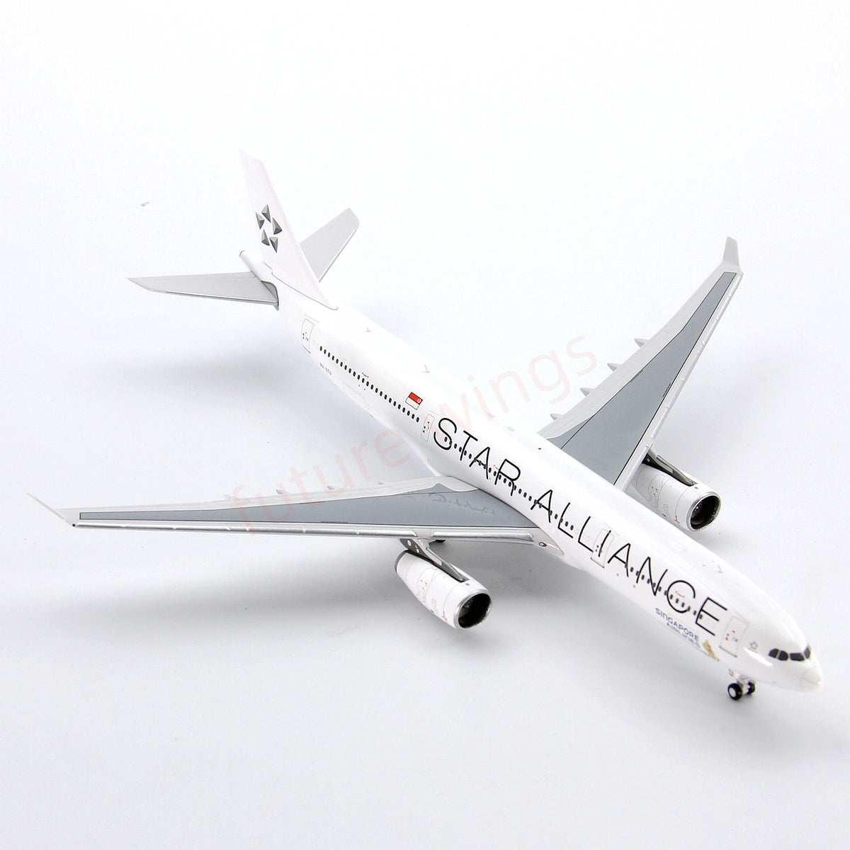 1:400 GeminiStar Singapore Airlines A330-300 9V-STU "Star Alliance" Aircraft Model+Free Tractor