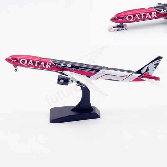 1:400 Aviation400 Qatar Airways B777-300ER A7-BEG Aircraft Model Free Tractor+Stand