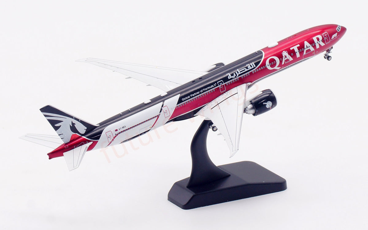 1:400 Aviation400 Qatar Airways B777-300ER A7-BEG Aircraft Model Free Tractor+Stand