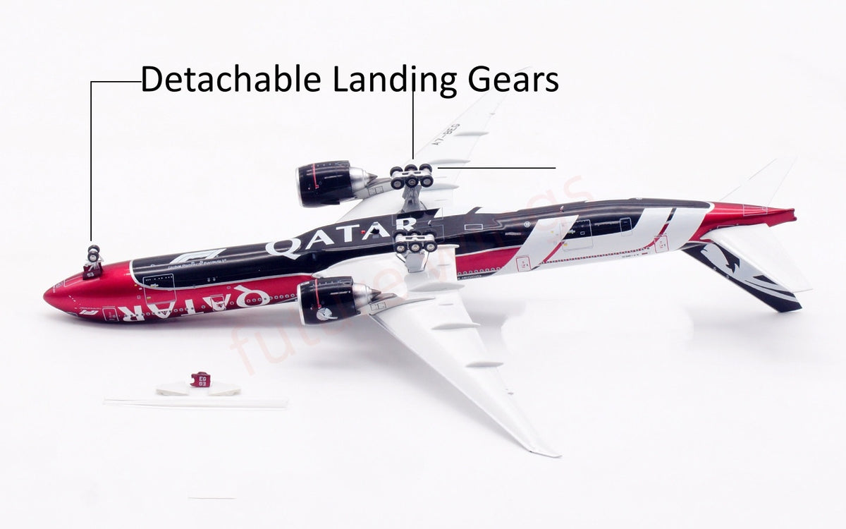 1:400 Aviation400 Qatar Airways B777-300ER A7-BEG Aircraft Model Free Tractor+Stand