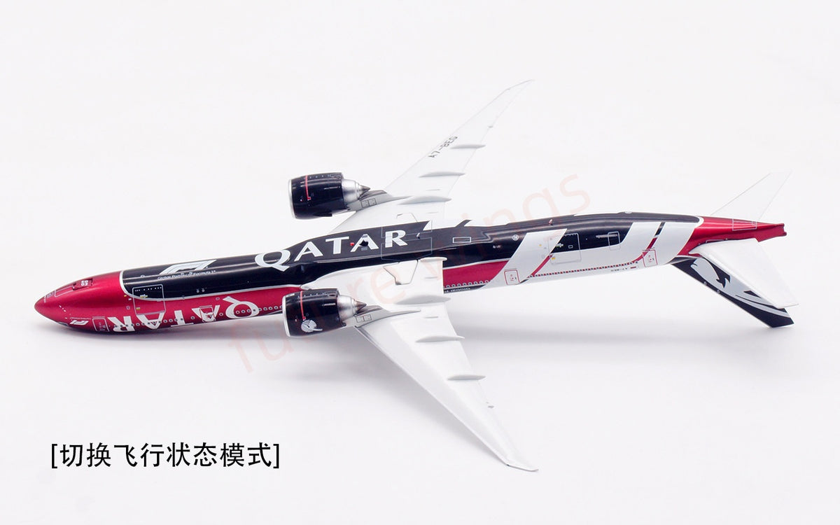 1:400 Aviation400 Qatar Airways B777-300ER A7-BEG Aircraft Model Free Tractor+Stand
