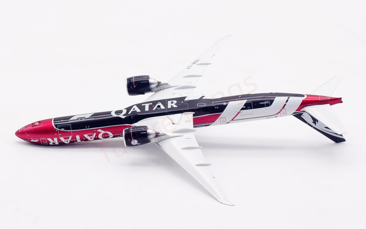 1:400 Aviation400 Qatar Airways B777-300ER A7-BEG Aircraft Model Free Tractor+Stand