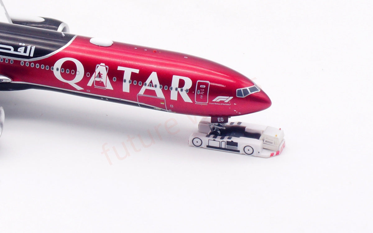 1:400 Aviation400 Qatar Airways B777-300ER A7-BEG Aircraft Model Free Tractor+Stand