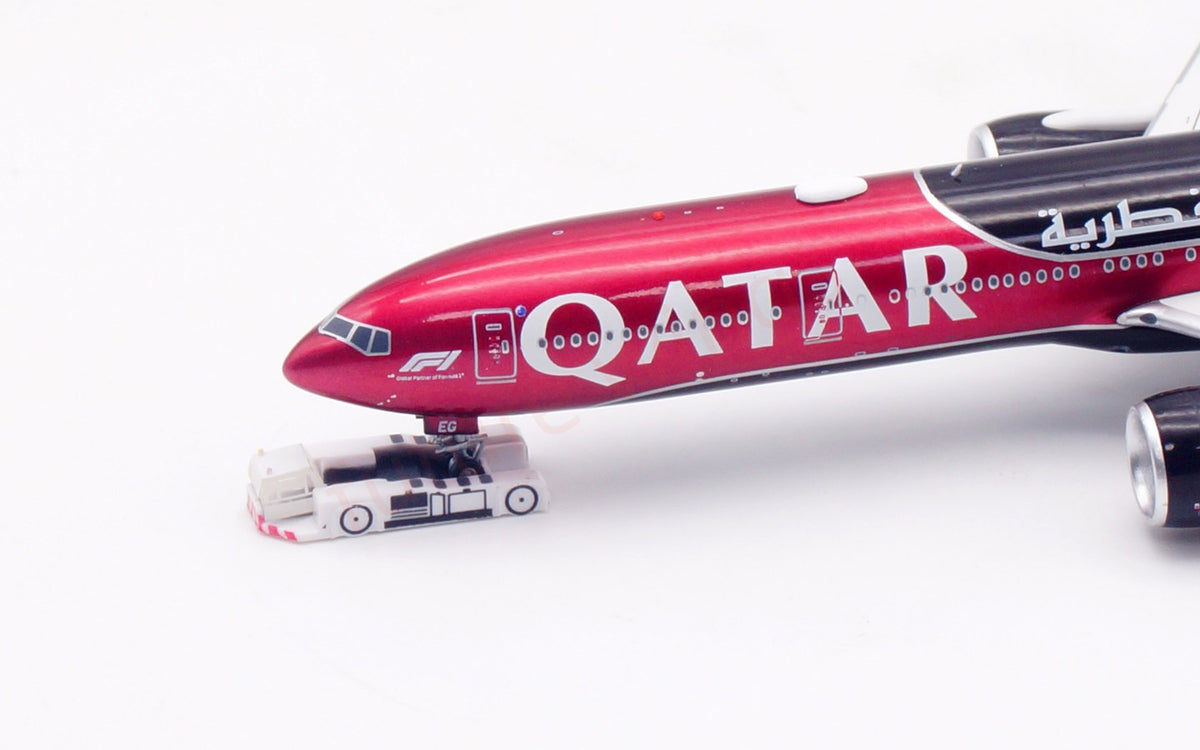 1:400 Aviation400 Qatar Airways B777-300ER A7-BEG Aircraft Model Free Tractor+Stand