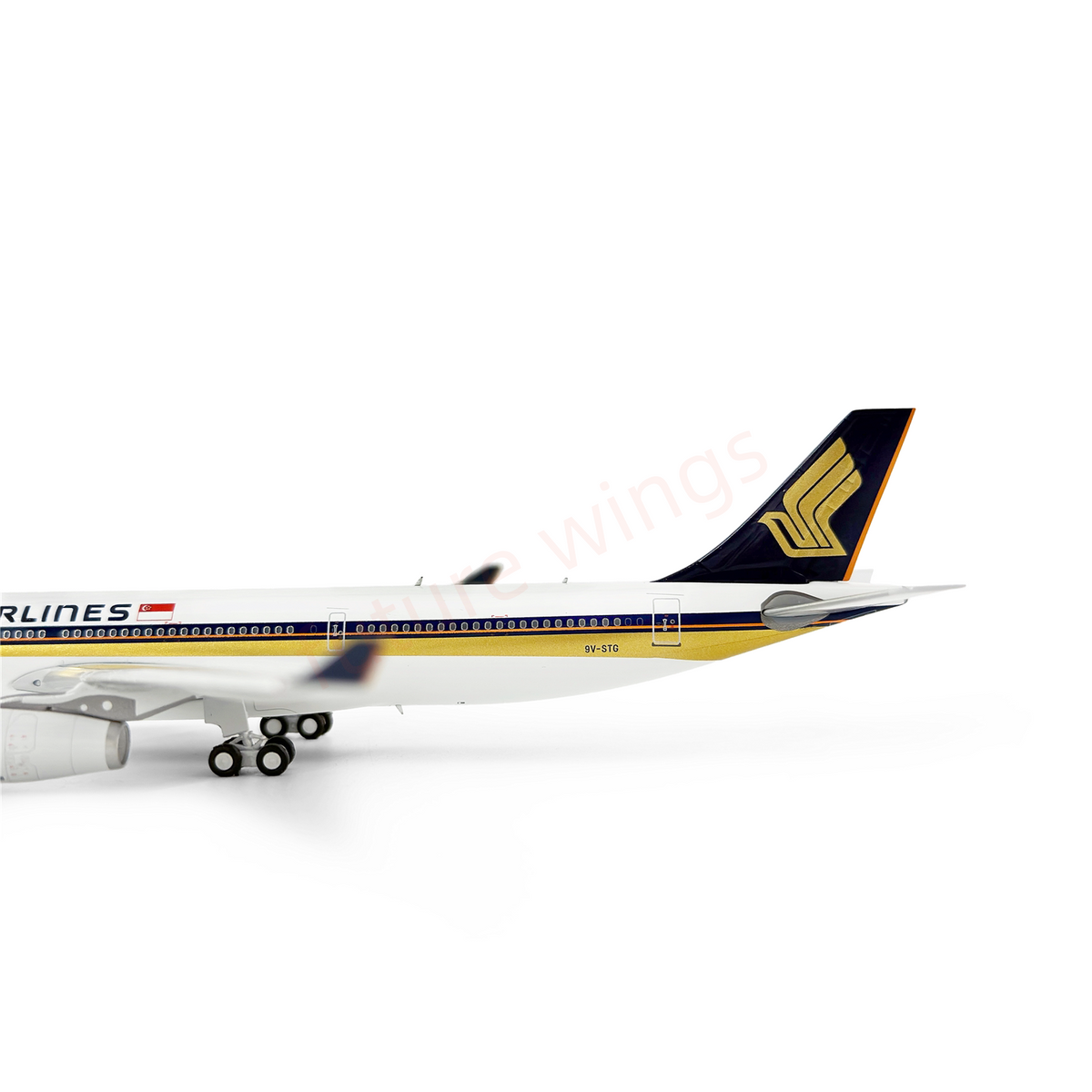 1:400 Z² Model Singapore Airlines A330-300 9V-STG Aircraft Model+Free Tractor