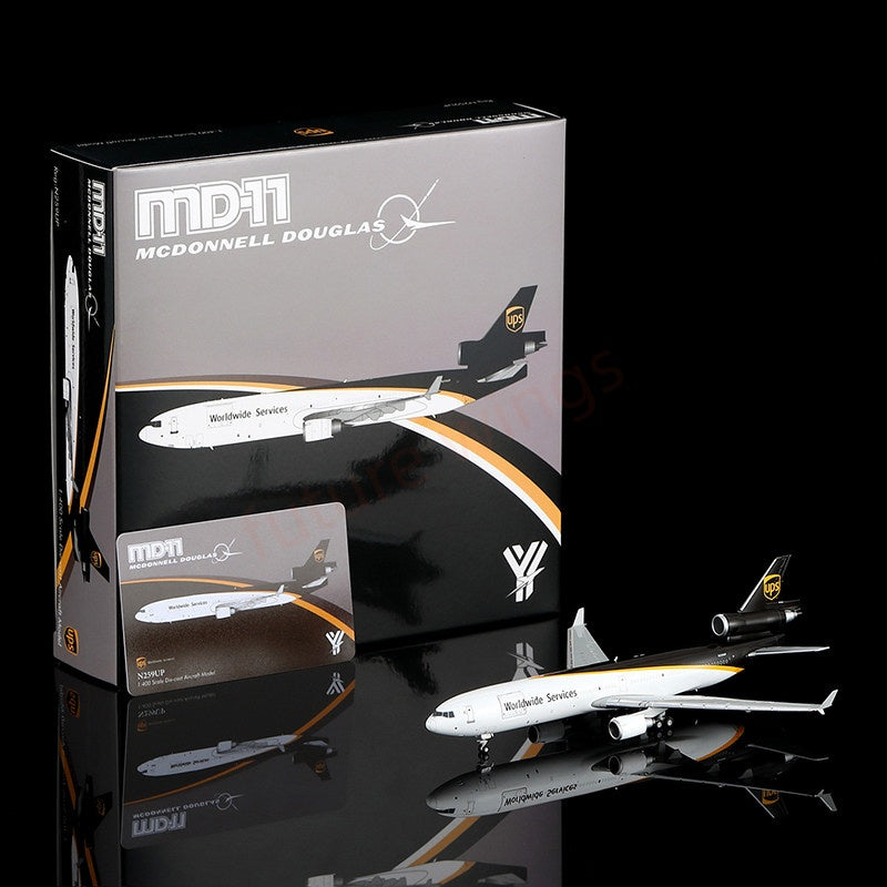 1:400 YY Wings UPS Douglas MD-11 N259UP Aircraft Model+Free Tractor