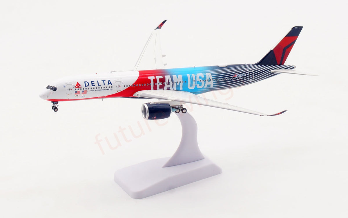 1:400 Aviation400 Delta Airlines A350-900 N531DN Aircraft Model+Free Tractor and Stand