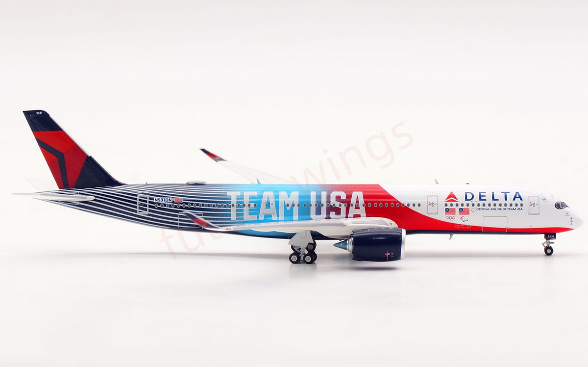 1:400 Aviation400 Delta Airlines A350-900 N531DN Aircraft Model+Free Tractor and Stand