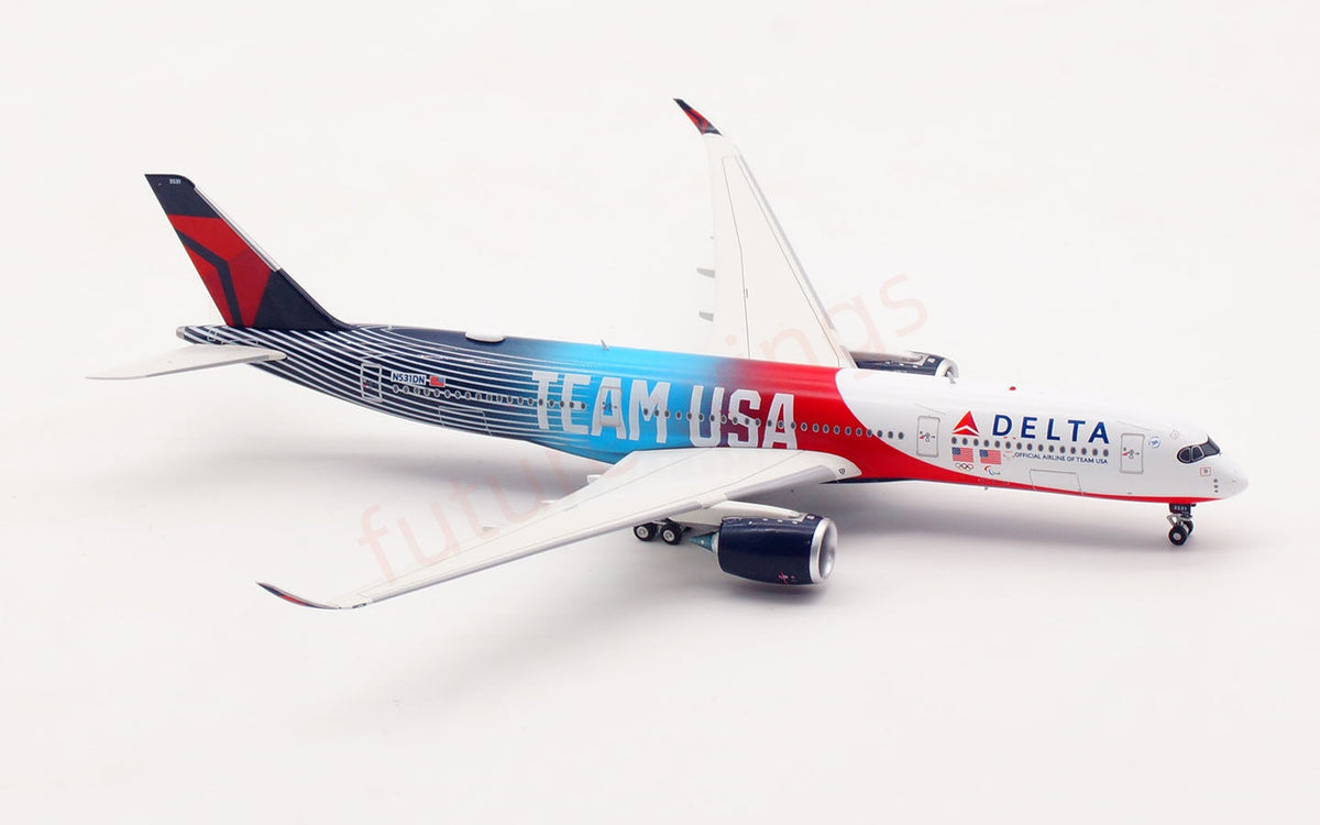 1:400 Aviation400 Delta Airlines A350-900 N531DN Aircraft Model+Free Tractor and Stand