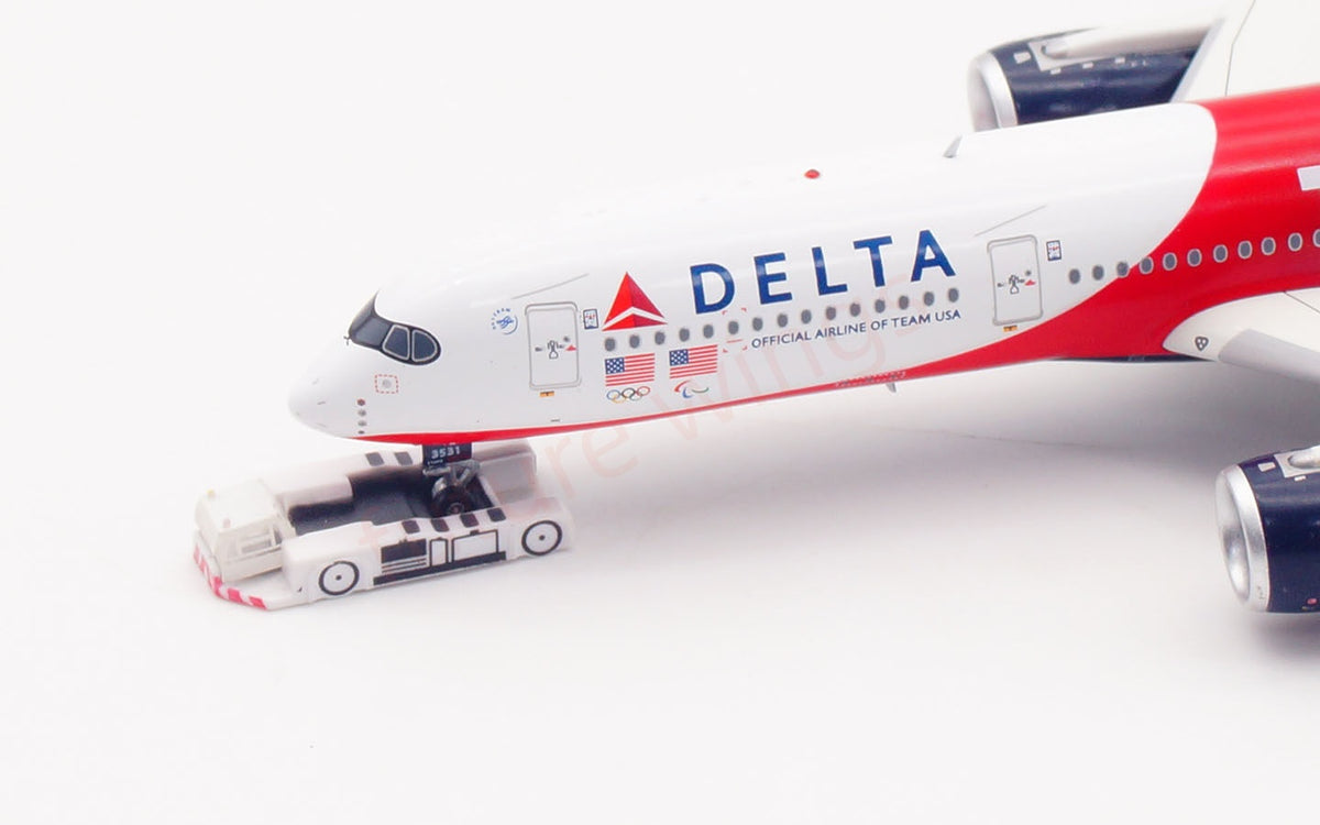 1:400 Aviation400 Delta Airlines A350-900 N531DN Aircraft Model+Free Tractor and Stand
