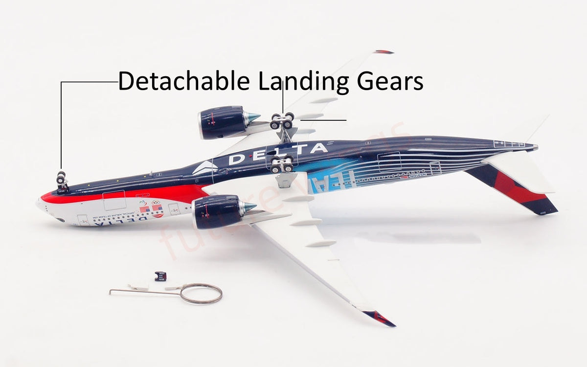 1:400 Aviation400 Delta Airlines A350-900 N531DN Aircraft Model+Free Tractor and Stand
