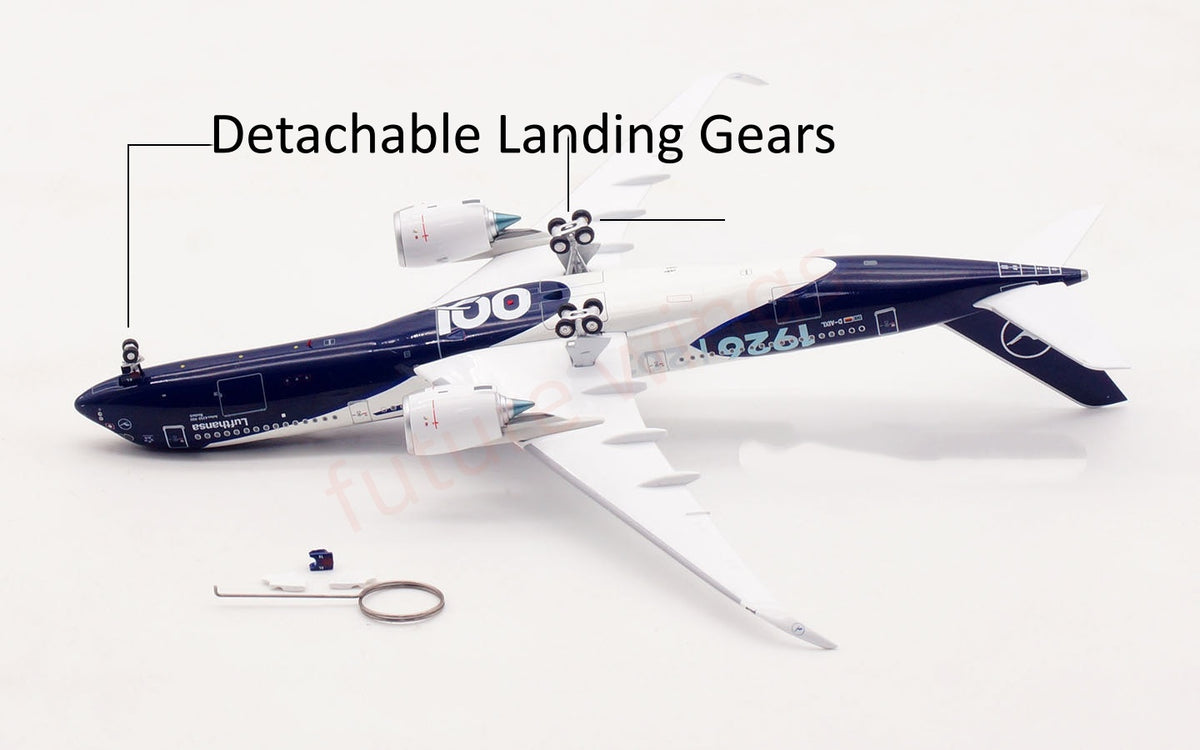1:400 Aviation400 Lufthansa Airlines A350-900 D-AIXL "100Years" Aircraft Model+Free Tractor and Stand
