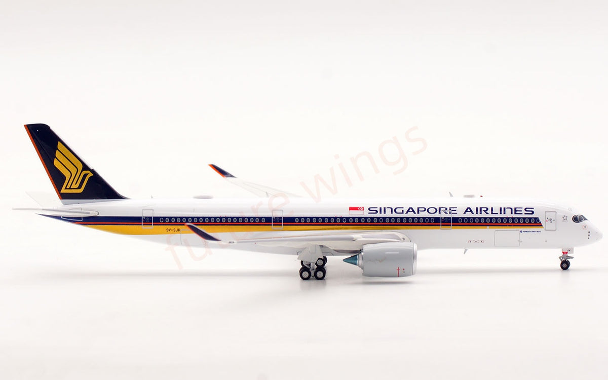 1:400 Aviation400 Singapore Airlines A350-900 9V-SJH Aircraft Model+Free Tractor and Stand