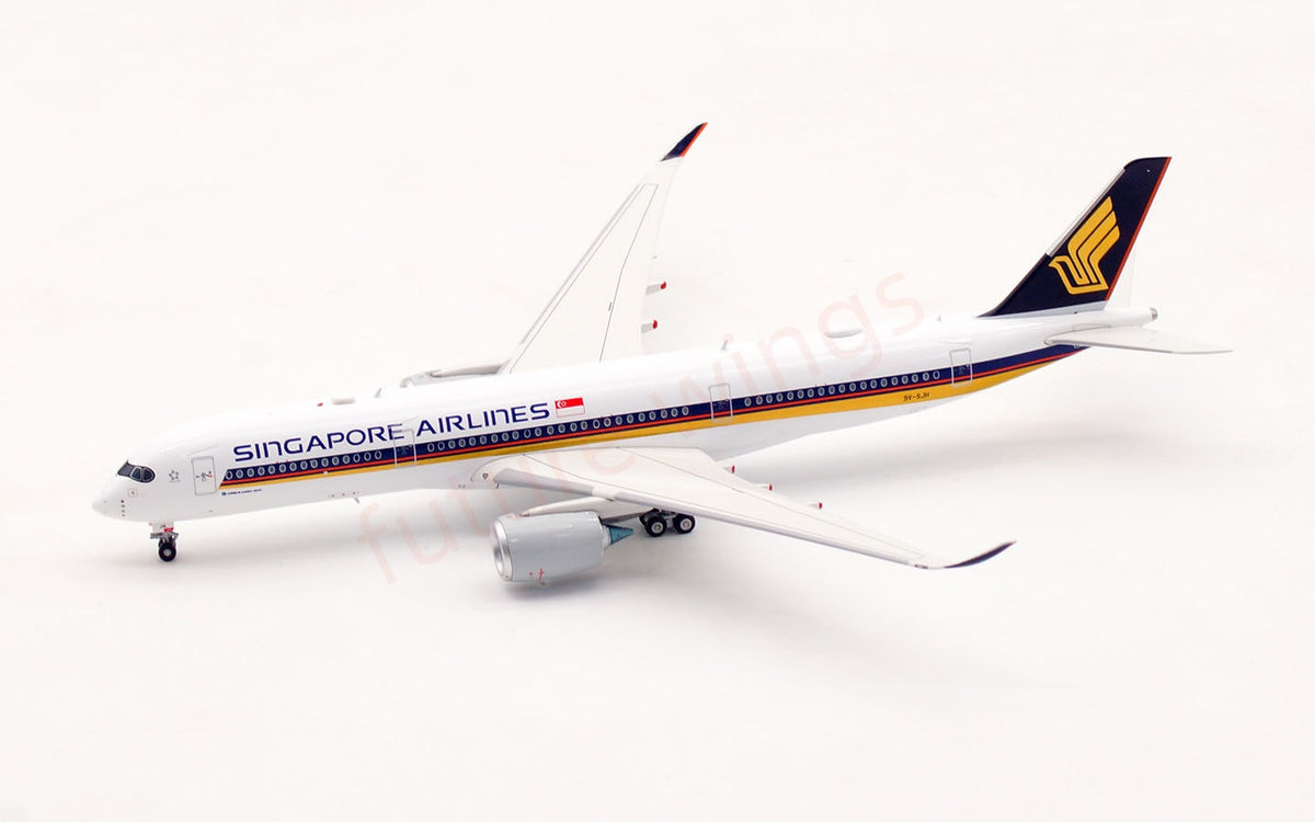 1:400 Aviation400 Singapore Airlines A350-900 9V-SJH Aircraft Model+Free Tractor and Stand