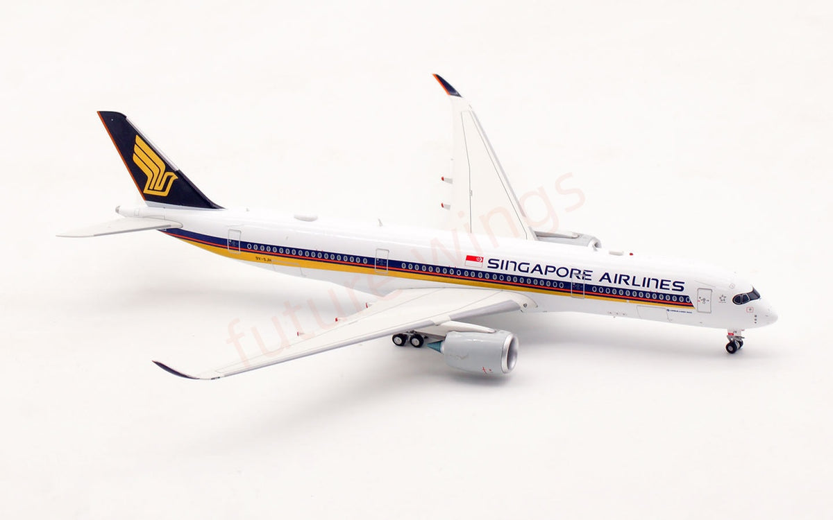1:400 Aviation400 Singapore Airlines A350-900 9V-SJH Aircraft Model+Free Tractor and Stand