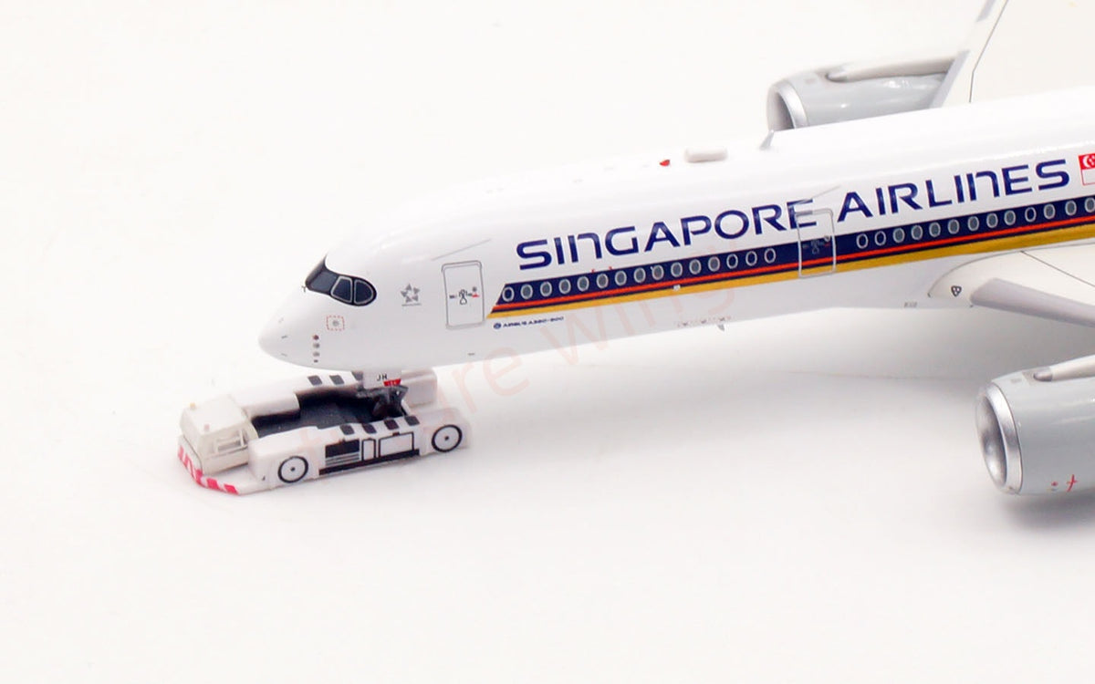 1:400 Aviation400 Singapore Airlines A350-900 9V-SJH Aircraft Model+Free Tractor and Stand