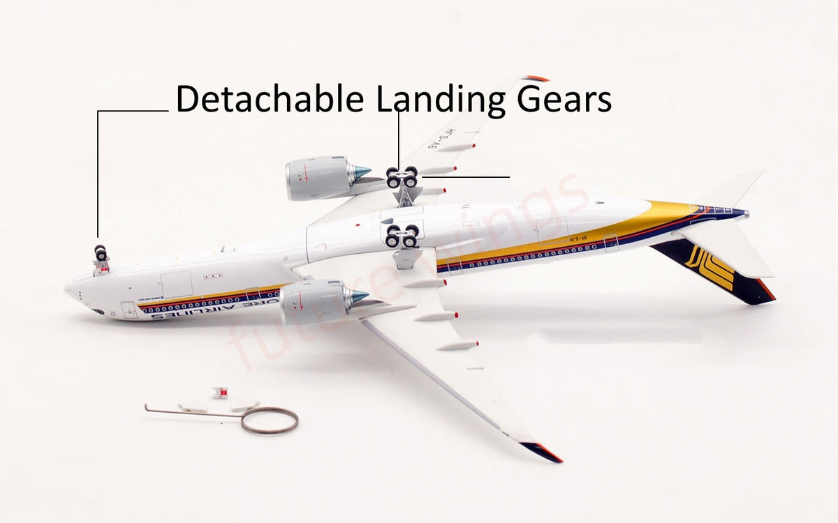 1:400 Aviation400 Singapore Airlines A350-900 9V-SJH Aircraft Model+Free Tractor and Stand