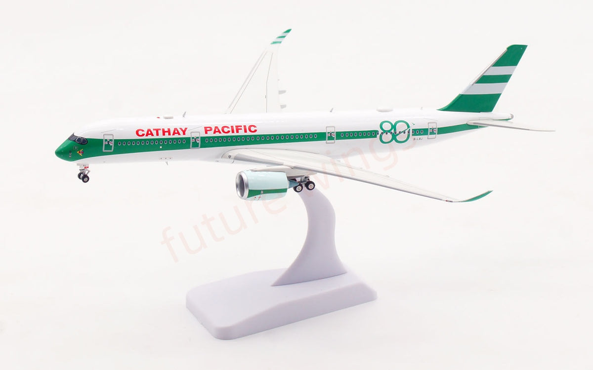 1:400 Aviation400 Cathay Pacific A350-900 B-LRJ "80years" Aircraft Model+Free Tractor and Stand