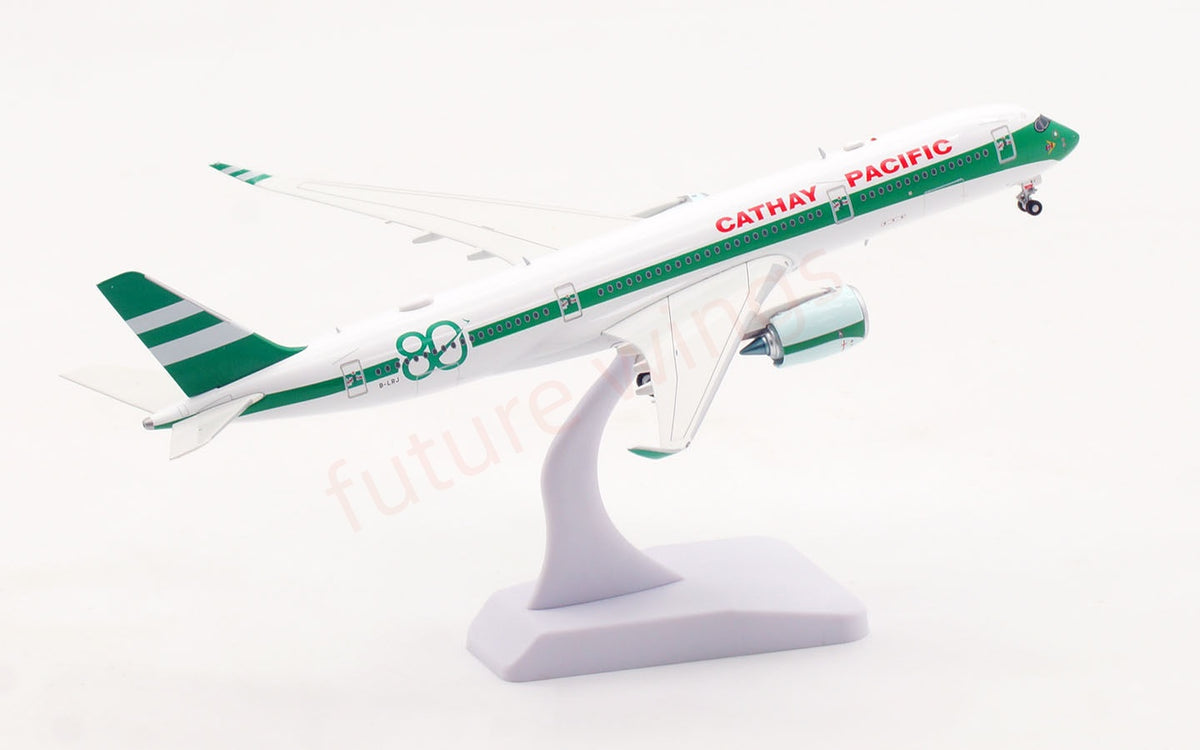 1:400 Aviation400 Cathay Pacific A350-900 B-LRJ "80years" Aircraft Model+Free Tractor and Stand