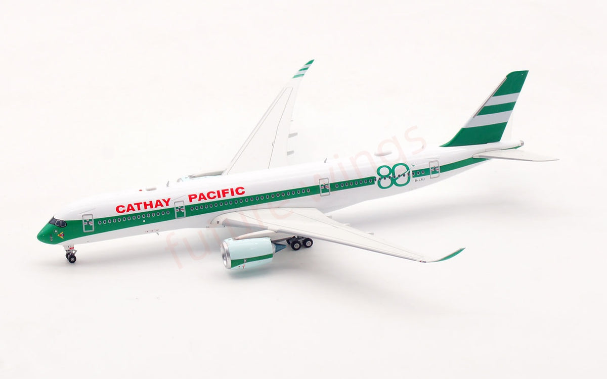 1:400 Aviation400 Cathay Pacific A350-900 B-LRJ "80years" Aircraft Model+Free Tractor and Stand