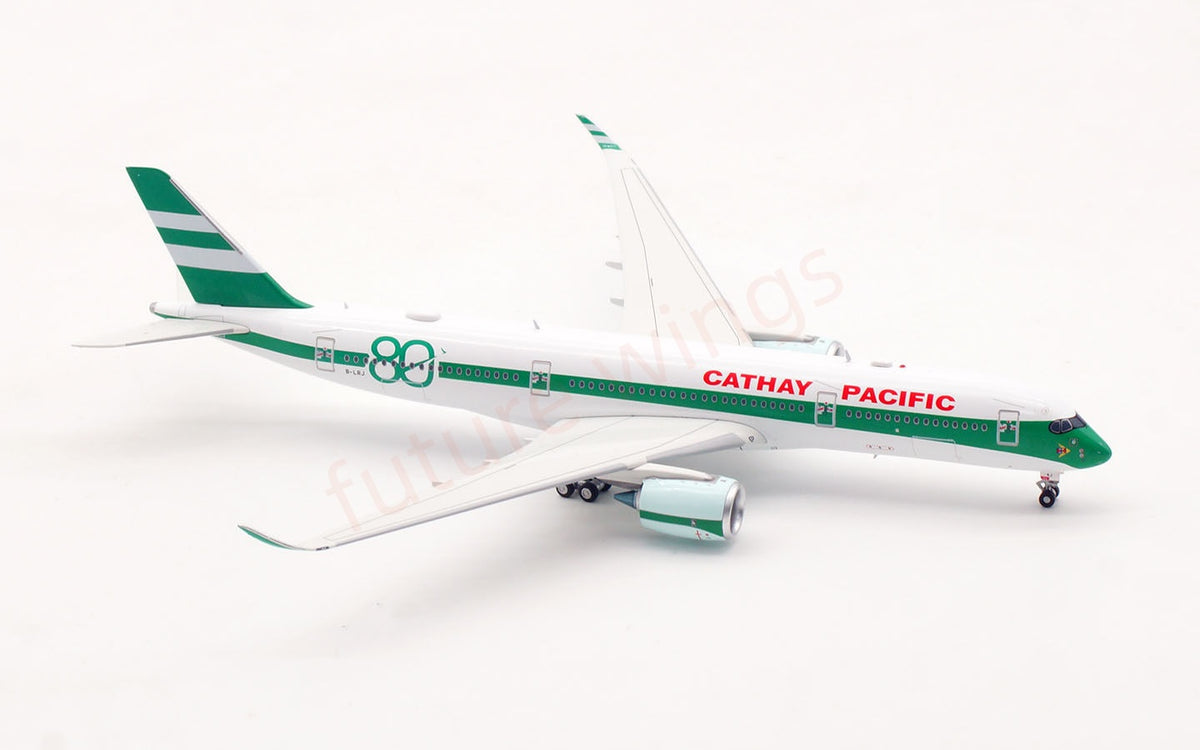 1:400 Aviation400 Cathay Pacific A350-900 B-LRJ "80years" Aircraft Model+Free Tractor and Stand
