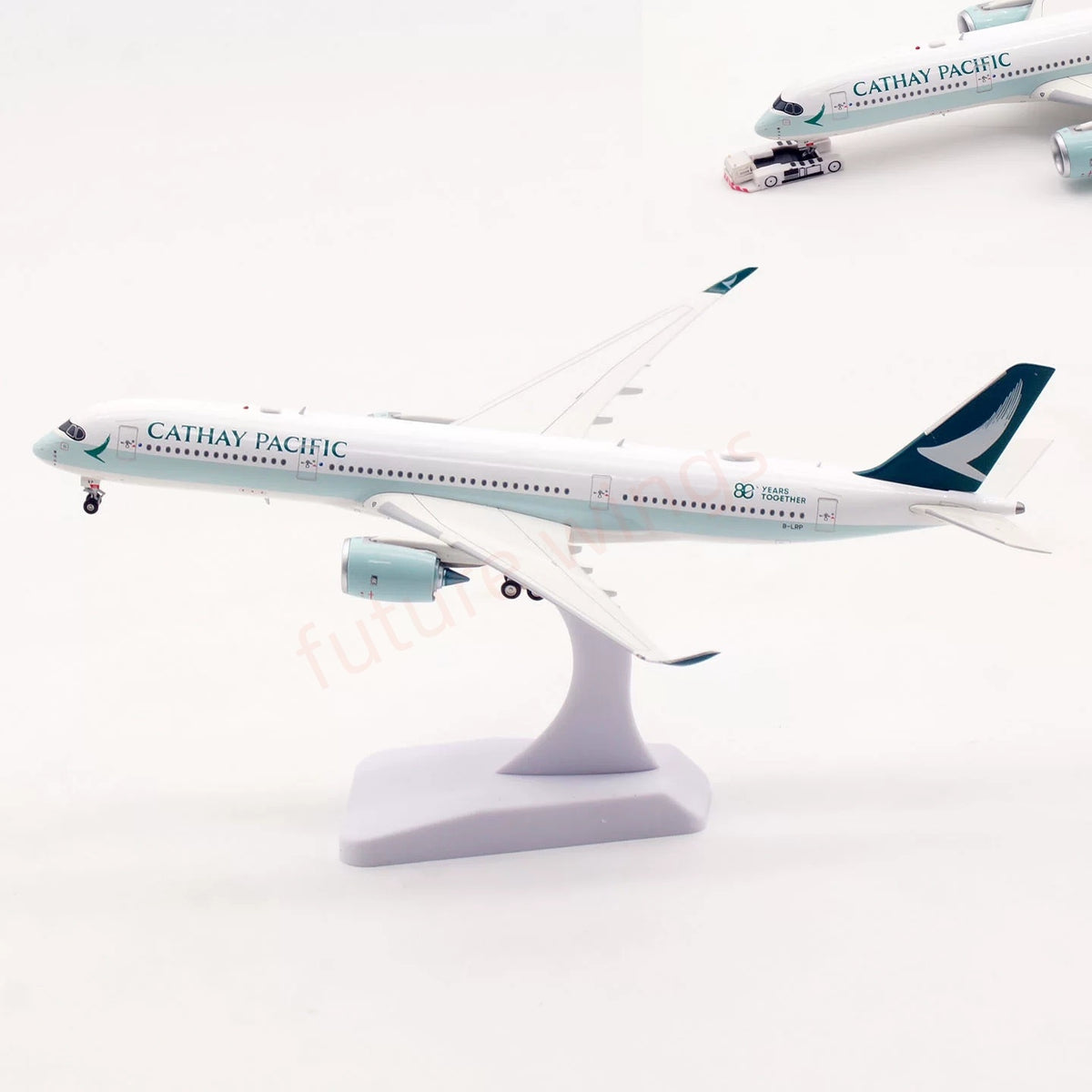 1:400 Aviation400 Cathay Pacific A350-900 B-LRP Aircraft Model+Free Tractor and Stand