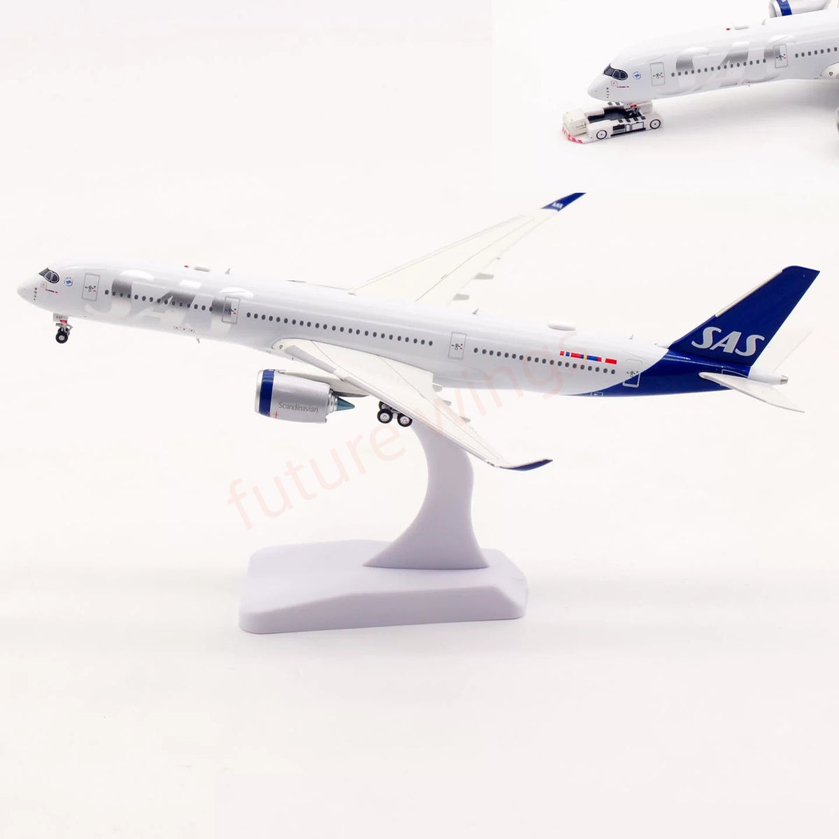 1:400 Aviation400 SAS A350-900 SE-RSF Aircraft Model+Free Tractor and Stand