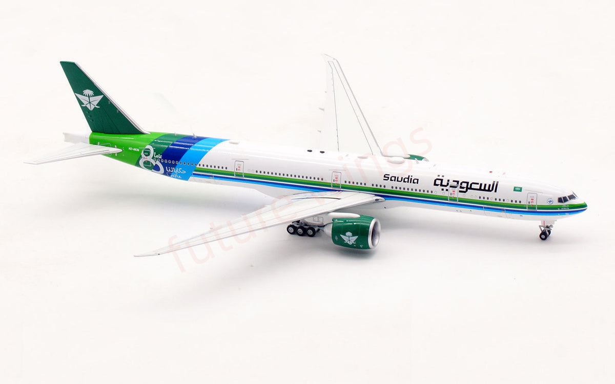 1:400 Aviation400 Saudi B777-300ER HZ-AK36 Aircraft Model Free Tractor+Stand