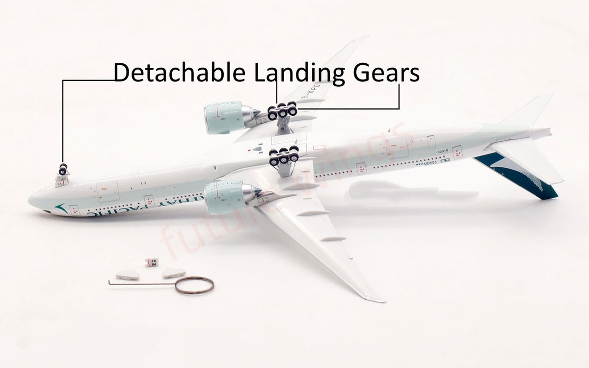 1:400 Aviation400 Cathay Pacific B777-300ER B-KPO Aircraft Model Free Tractor+Stand