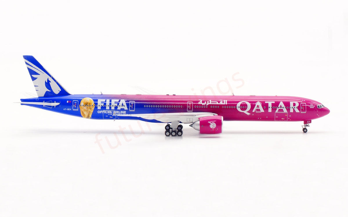 1:400 Aviation400 Qatar Airways B777-300ER  A7-BEH Aircraft Model Free Tractor+Stand